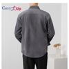 Cozy Up Men's Casual Shirt Corduroy Long Sleeve Button Down Work Shirt Jacket with Pockets