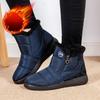 2024 Waterproof Snow Boots for Women Winter Keep Warm Short Plush Ankle Boots Woman Plus Size Non-Slip Cotton Padded Shoes 44