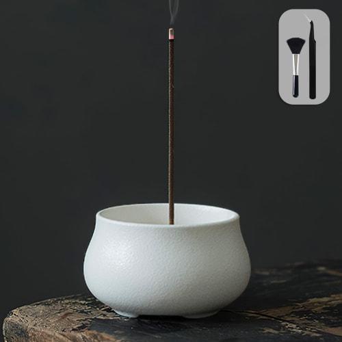 GOKEI Incense Holder, Incense Stick Holder, Censer, Japanese Style, Ceramic, Mini, Stylish, Aromatherapy, for Buddhist Altars, Incense Holder, Incense