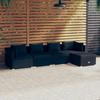 Day and Night - Day and Night 5-piece Garden Furniture Set and Black Synthetic Rattan Cushions
