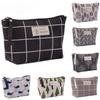 Cotton And Linen Large-Capacity Cosmetic Bag Multifunction Beauty Travel Cosmetic Bag Zipper Waterproof Toiletry Case Pouch