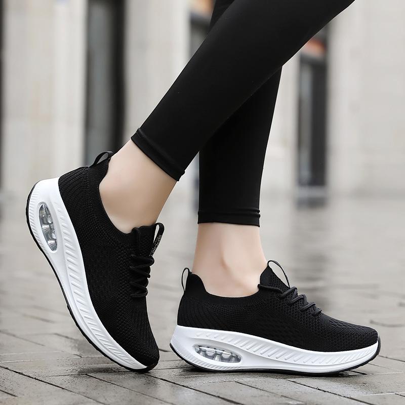 Modern Jazz Dance Sneakers Women Girls Breathable Mesh Dancing Practice Shoes Cushioning Lightweight Fitness Trainers