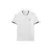 Small Logo Sports Short Sleeve Polo Shirt Men Polo Shirts White F11M121116FWT