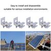Pack of 4 Sturdy Aluminium Sheet Metal Roof Mounting Brackets Convenient for Solar and Photovoltaic Systems Use