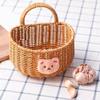 Hanging Storage Basket Storage Bin With Handle Wall Mount Basket Onion Basket For Vegetable Potato Cosmetic Sundries Container