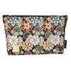 Senshishuin Nishijin Brocade Stamp Book Case Colored Flowers In Full Bloom Pouch/Shrine (Lined) - (Size M)