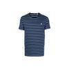 Polo SS23 Logo Embroidered Striped Crew Neck Short Sleeve T-Shirt Men Tops Blue 710890620-002