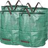 Garden Waste Bags - 272 Liters - Waterproof - Reusable - 4 Pieces