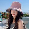 Summer Hat Women's Big Brim Sun Hat Outdoor Travel Show Face Small Bucket Hat