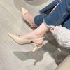 Fashion Women's High Heels 2024 New Solid Color Pointed Women's Shoes Workplace Dress Office Fashion Casual High Heels Women's Shoes