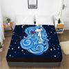 Unicorn Cartoon Fitted Sheets Mattress Cover With Elastic Band 3D Bed Sheet LinensFor Baby Kids Child Girls Boys 160x200 180x200