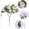 Ornament Simulation Plants Leaves Floral Arrangement Artificial Eucalyptus Rose Lifelike Flowers