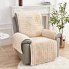 1/2/3 Seater Recliner Sofa Cover Flannel Plush Armchair Sofa Cover Non-Slip Relax Lazy Boy Chair Slipcovers Home Decor