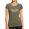 Ultrabasic Tee-Shirt Femme Manches Courtes I Speak Fluent Sarcasm