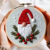 1set Christmas Dwarf Embroidery Kit - DIY Cross Stitch Materials, Includes Tools and Stitch Tutorial, Suitable for Beginners.