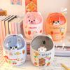 1 Piece Creative Stationery Storage Box Kawaii Cute Cartoon Makeup Storage Box Student Office Desktop Organizer Student Supply