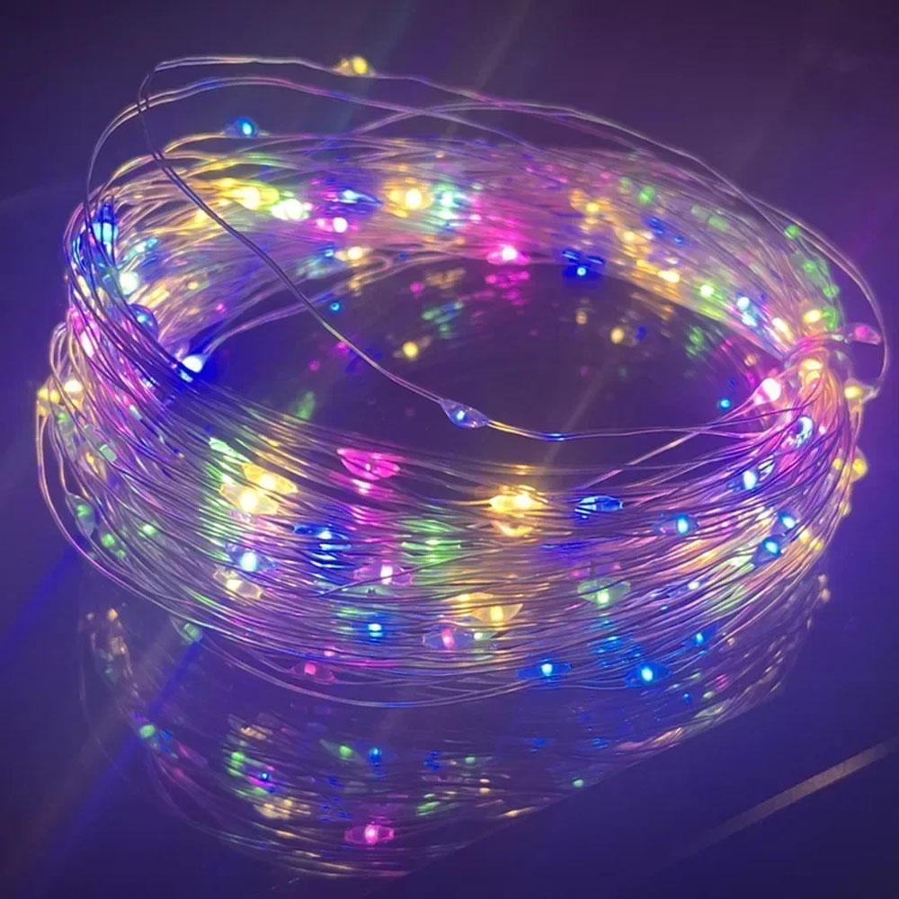 20m 10m Remote Control 8 Function LED Fairy Lights USB String Lights Christmas Garland New Year Wedding Party Garden Decoration