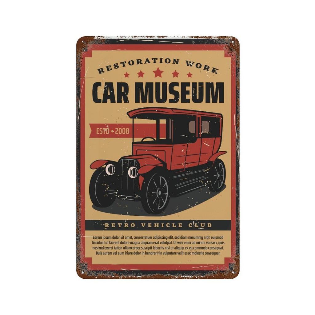 1PC Vertical Vintage Metal Tin Poster, Rustic Patina Wall Sign with Aged Texture, 20x30cm or 30x40cm, Home Bar Cafe Garage Office Wall Display