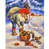 Santa Claus DIY 5D Diamond Painting Full Round Resin Scenery Diamond Embroidery Cross Stitch Kits Christmas Gift