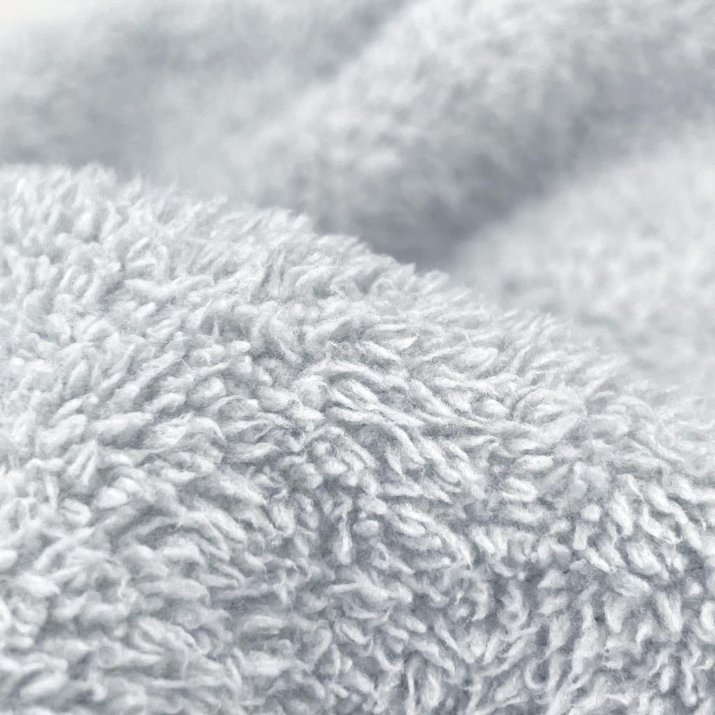 Towa Hair Dry Towel Turban, Microfiber Absorbent Quick-Dry Hairband Gray 20x17cm, Soft Hair Cap for Bath, Wide, Face Wash