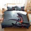 3pcs Bedding Sets 3d Dinosaur World Tyrannosaurus Rex Kids Child Microfiber Polyester Bed Duvet Cover Set And 2pcs Pillow Cover