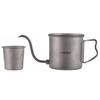 400ml Pour Over Kettle Gooseneck Coffee Kettle Ti Folding Handle Water Kettle with Lid