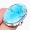 Natural Tibetan Turquoise Gemstone 925 Sterling Silver Gift Ring Size 9 V6I14