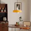Nordic Retro Colored Glass Chandelier - Creative Single Head for Bedroom, Study, or Bar Counter Decoration
