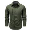 Весенняя быстросохнущая тактическая рубашка с длинным рукавом, нейлон стрейч, карман на молнии, дышащая легкая рубашка для летних мероприятий на открытом воздухе