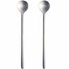 Tsubame-Sanjo Shaved Ice Spoons, Set of 2, 17.3cm, 18-8 Stainless Steel, Made In Japan