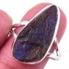 Natural Labradorite Gemstone Handmade 925 Solid Sterling Silver Ring Size 9 B7a82
