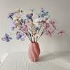 1PC Multiple Colors Decorative Bouquet Floral Art Simulated Butterfly Ornament Artificial Tree Branches DIY Decoration