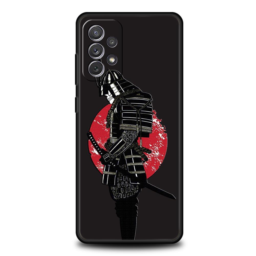 Painting Japan Samurai Art Phone Case for Samsung Galaxy A13 A51 A71 A21S A12 A11 A31 A41 A23 A53 A73 A52 A32 5G A03S A01 Cover