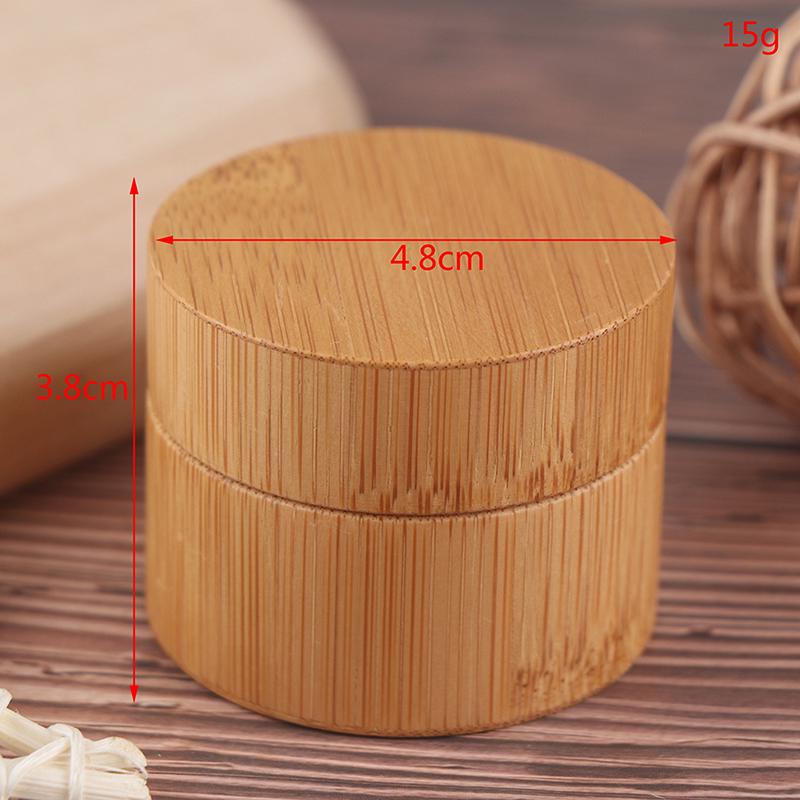Bamboo Bottle Cream Nail Art Mask Cream Empty Cosmetic Container Storage Box