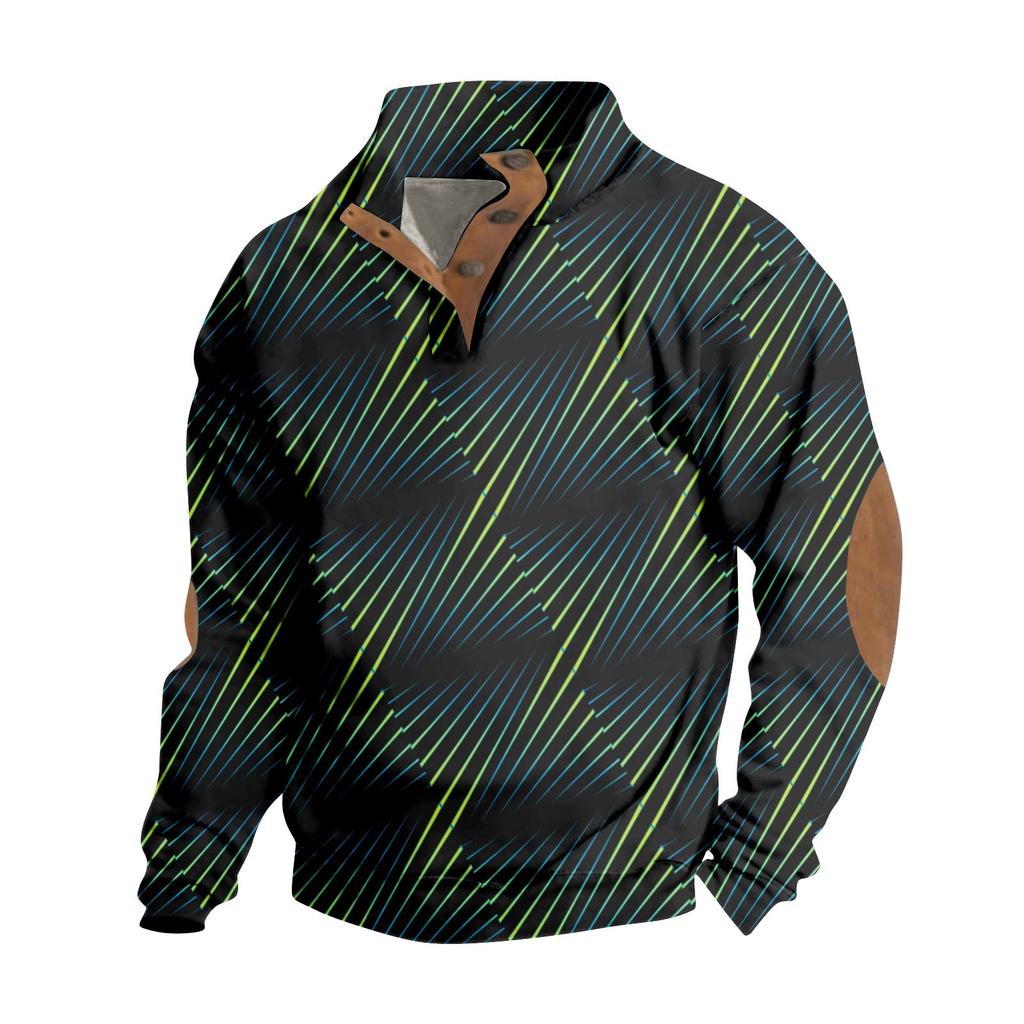 Spring And Autumn Men's Standing Collar Sweatshirt Is Outdoor Casual Sweaters Tops