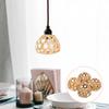 4 Pcs Small Bamboo Cage with Hexagonal Eyes Lamp Shades Lantern Weave Cover Rattan Hand Woven Lampshades Replacement