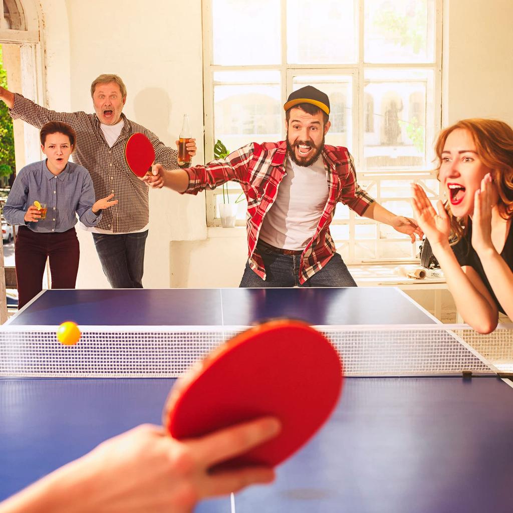 PATIKIL Table Tennis Racket Case Table Tennis Paddle Case Hard Cover Container Bag Gourd Shape for Sports Accessories Shine Orange