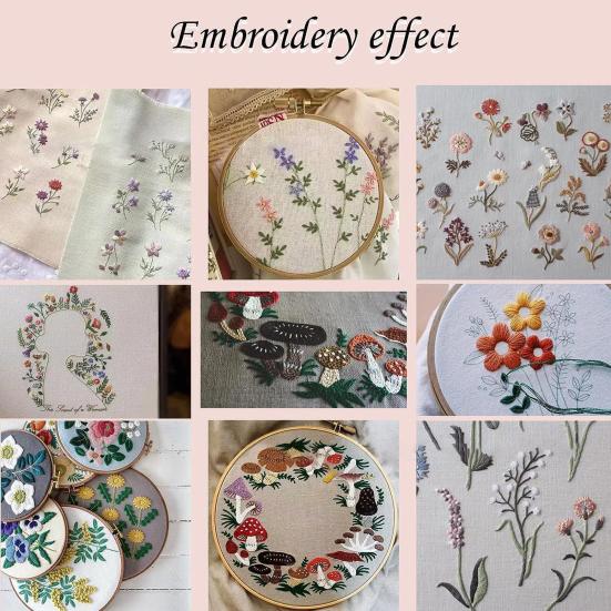 6 Sheets Embroidery Stabilizer Water Soluble Paper DIY Embroidery Transfer Paper Printable Embroidery Patterns Transfer Paper