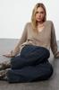 Women's Elegance Style Sweater Mink Soft Textured Knitwear Sweater