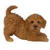 Ubia Playful Toy Poodle Red X X Cm Doll Figure Ornament Animal Garden Decoration Realistic Cute Dog 20.5 11.8 14.5 H24165-1