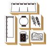 Cute Wooden Rubber Stamp Set with Izakaya Office Made In Japan Lantern, Beer, Yakitori, Curtain, Menu, Pop-Up, Gift, (#28)