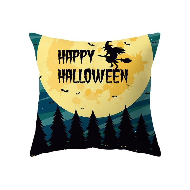 Pumpkin Kitten Throw Pillow Cover Halloween Theme Series Throw Pillow Cover Sofa Chair Bed Cushion Cover Home Decor