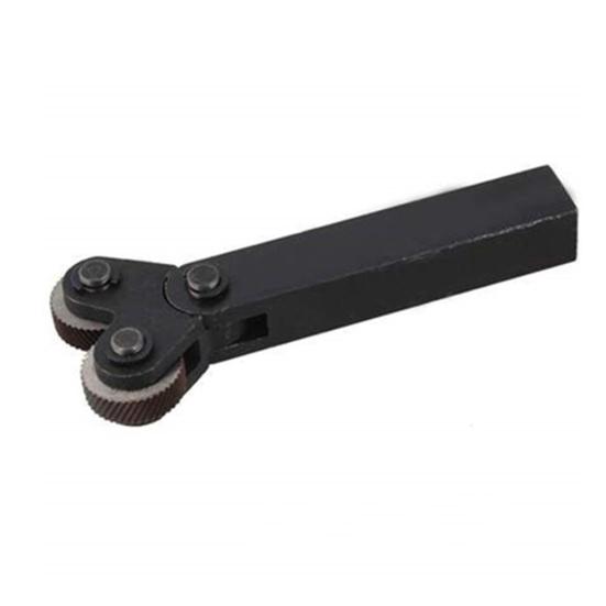 7Pcs Dual Wheel 0.5/1/2mm Linear Pitch Knurl Lathe Cutter Knurling Tool Kit Set