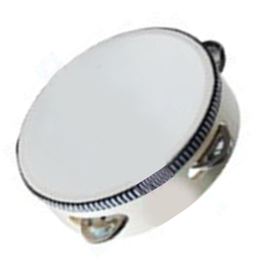 Wooden Handheld Tambourine Educational Interesting Percussion Tambourine Drum for Party 15cm6in