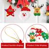 15pcs Cartoon Christmas Elk Snowman Pendant  Indoor Outdoor Ornaments