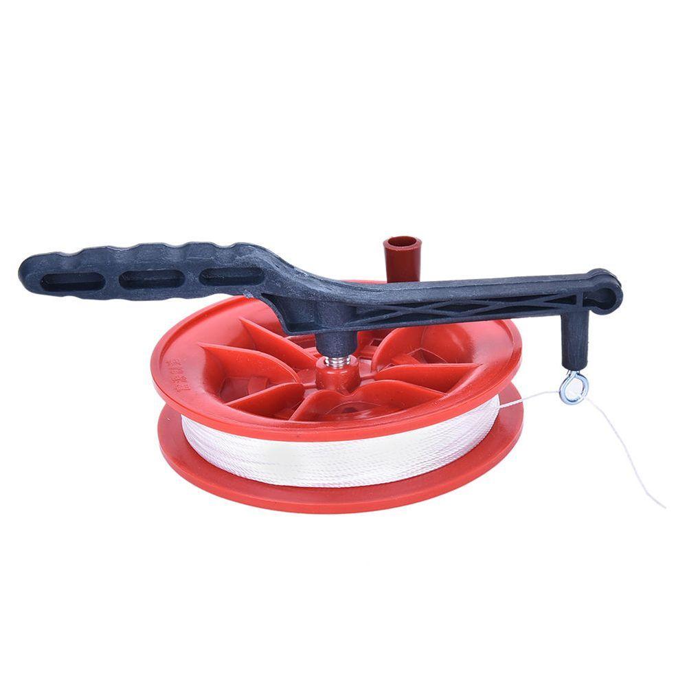 Outdoor Child Handle Red Line Tool Kite String Wheel 100M Winder