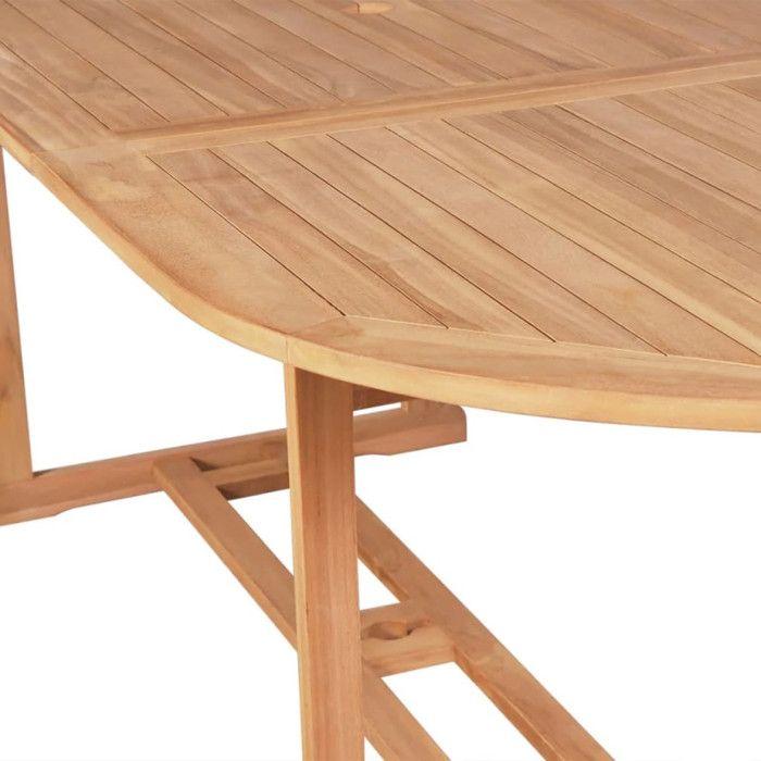 VidaXL Table de jardin 180x90x75 cm Bois de teck solide