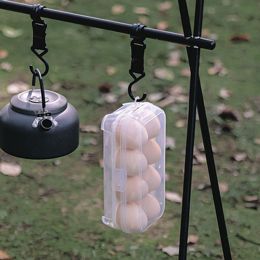 3/4/8 Grids Egg Holder Container Egg Storage Box High Quality Egg Box For Outdoor Camping