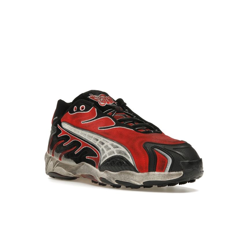 A$AP Rocky X Puma Inhale Distressed Pack - Black Pop Red Unisex Sneakers 402453-01