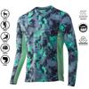 Men's Shirt UV Protection Outdoor Sports Crewneck Tops,Running Sun T-Shirts UPF50+ Men's Long Sleeve Fishing Shirt - Breathable